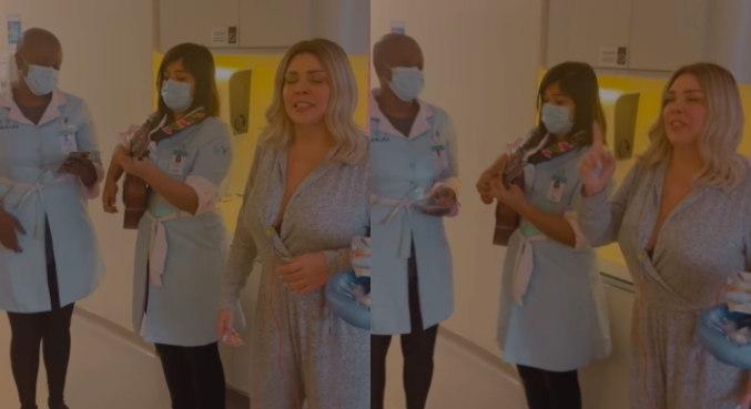 A jurada Negravat  cantou ao lado da cantora Simony em um hospital de São Paulo