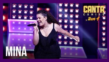 Arrasou! Mina aposta em "Crazy in Love" e embala os 100 jurados do Canta Comigo Teen 4 (Edu Moraes /Record TV)