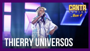 Representante do hip hop, Thierry interpreta "That's My Way" e faz 95 jurados levantarem (Edu Moraes /Record TV)