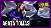 Agatha Tomasi canta Lady Gaga e faz 99 jurados dançarem (Edu Moraes /Record TV)