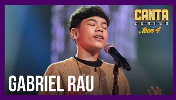 Gabriel Rau levanta 99 jurados ao cantar "Hopelessly Devoted To You" (Antonio Chahestian/Record TV)