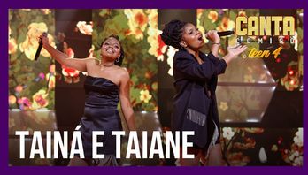 Tainá e Taiane empolgam 97 jurados com música de Sandra de Sá (Edu Moraes /Record TV)