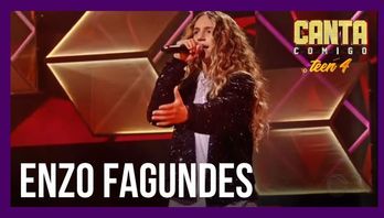 Com ‘hino’ dos anos 1980, Enzo Fagundes encanta 84 jurados (Reprodução/Record TV)