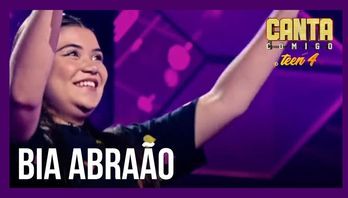 Bia Abraão conquista 99 jurados com interpretação de "Eu Não Vou", do Fat Family (Reprodução/Record TV)