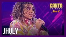 Jhuly esbanja estilo e talento com canção de Glória Groove (Reprodução/Record TV)