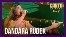 Com samba no pé, Dandára Rudek leva alegria para o palco do Canta Comigo Teen 4 (Reprodução/Record TV)