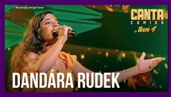 Com samba no pé, Dandára Rudek leva alegria para o palco do Canta Comigo Teen 4 (Reprodução/Record TV)