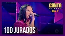 Arrasou! Lele Allves canta "Dance Monkey" e faz todos os jurados levantarem (Reprodução/Record TV)