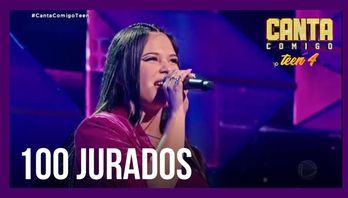 Arrasou! Lele Allves canta "Dance Monkey" e faz todos os jurados levantarem (Reprodução/Record TV)