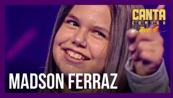Cheio de alegria, Madson Ferraz encanta 91 jurados com hit do cantor Cristiano Araújo (Reprodução/Record TV)