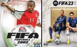 O jogo de videogame Fifa, em 2002, teve na capa Thierry Henry, que hoje se aposentou em 2014. Já a capa do próximo game, o de 2023, tem o francês Mbappé e pela primeira vez, uma mulher, representada por Sam Kerr