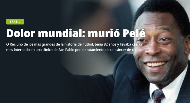 Luto: Último recado publicado por Pelé é de partir o coração