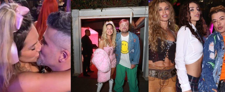 Giovanna Ewbank e Léo Fuchs deram um festão duplo de aniversário na noite da última terça-feira (4). A atriz, que completou 36 anos em 14 de setembro, e o ator, que fará 41 no dia 11 deste mês, reuniram uma legião de famosos no evento, que aconteceu na mansão de Gio e Bruno Gagliasso e teve como tema os anos 2000