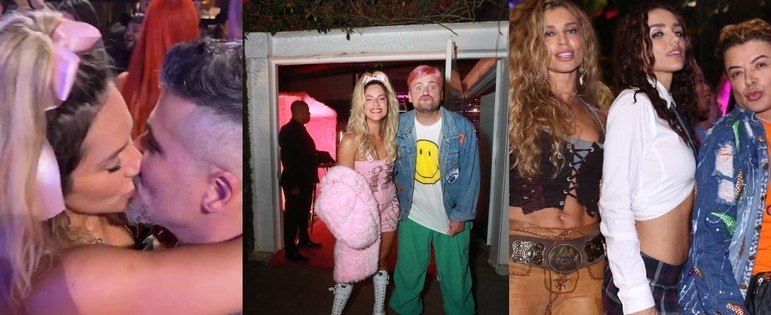 Giovanna Ewbank e Léo Fuchs deram um festão duplo de aniversário na noite da última terça-feira (4). A atriz, que completou 36 anos em 14 de setembro, e o ator, que fará 41 no dia 11 deste mês, reuniram uma legião de famosos no evento, que aconteceu na mansão de Gio e Bruno Gagliasso e teve como tema os anos 2000