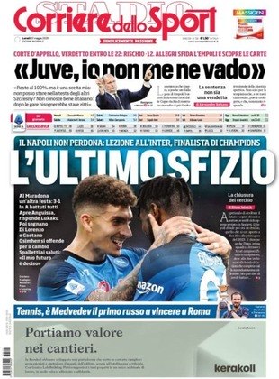 No Corriere dello Sport, também