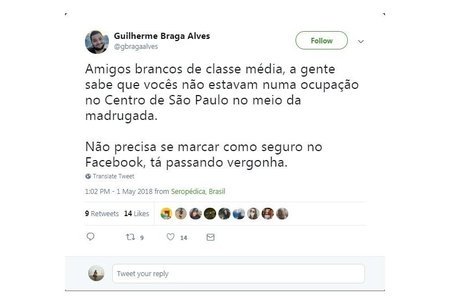 Uso da ferramenta de segurança de Facebook foi criticada em redes sociais