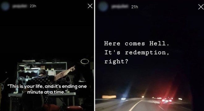 Uma frase do grupo de rock de Hollywood Undead foi usada por Andrew Clark em suas redes sociais