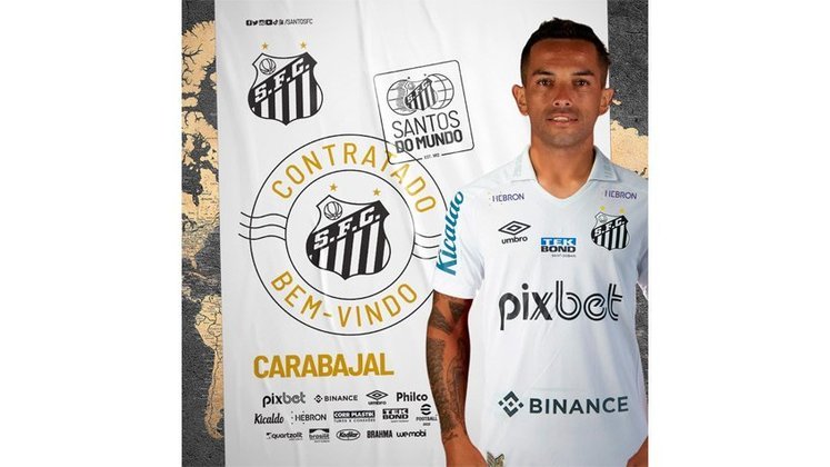 Carabajal - O meio-campista argentino Carabajal foi adquirido pelo Santos por 8 milhões de reais. O jogador assinou com a equipe caiçara por quatro temporadas.