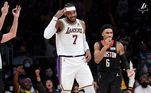9º Carmelo AnthonyPontos marcados: 28.289O ala estreou na NBA em 2003, com o Denver Nuggets, e atuou no New York Knicks, Oklahoma City, Houston Rocket, Portland Trail Blazers e Los Angeles Lakers, onde joga na atual temporada. O jogador é tricampeão olímpico (2008, 2012 e 2016)