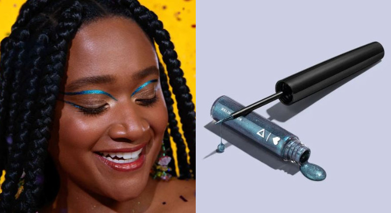 Delineador holográfico tem efeito 'peel off' e não borra