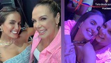 Carol Peixinho encontra Carla Perez e declara amor de fã por ela: 'Tieto desde sempre' 