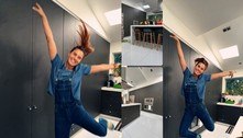 Carolina Dieckmann comemora cozinha nova: 'Dona de casa feliz'