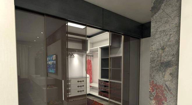 carpete de madeira corredor closet ednilson hinckel