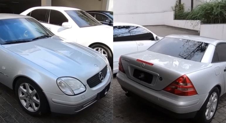 Nos anos 90, Hebe adquiriu o modelo SLK 230 (R170) e ficou encantada. Marcello contou que os bancos do carro vieram vermelhos, mas ela não gostou e trocou para preto. A blindagem, inclusive, os salvou de um assalto
