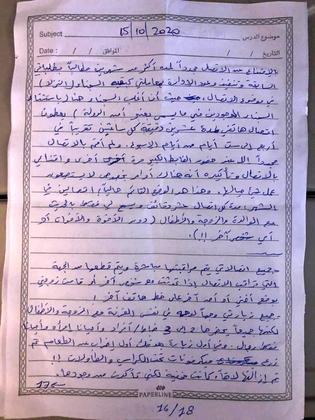 Trechos da carta de Ahmed Mansoor