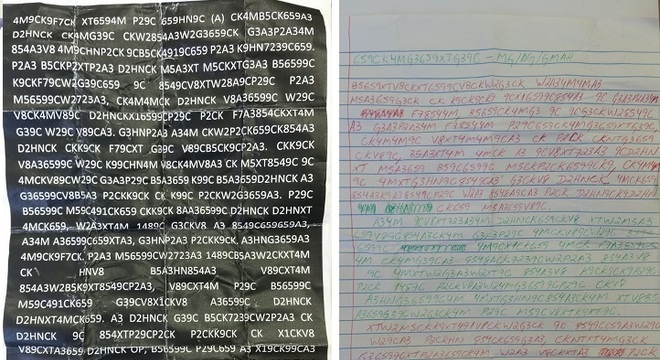 Carta codificada com ameaças a promotor interceptada em saída de presídio