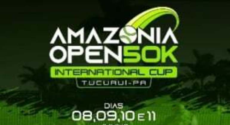 Cartaz do evento Amazônia Open com grandes nomes do esporte