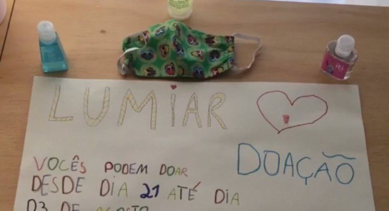 Estudantes de 5 anos a 8 anos ficaram responsáveis pela divulgação da campanha