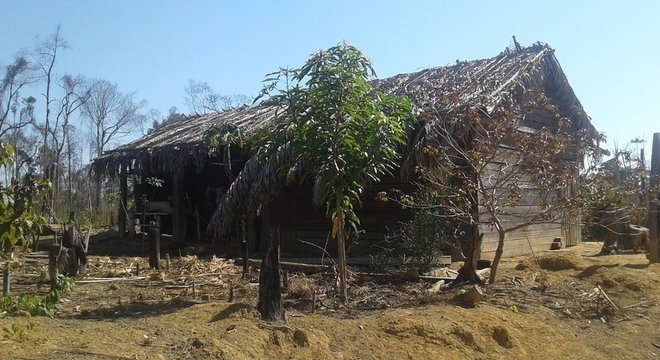 A casa que era a primeira residência própria de Eidi e Romildo