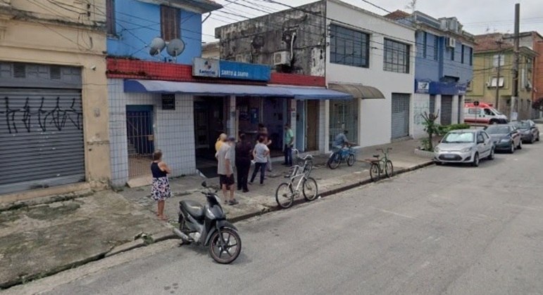 Casa lotérica onde foi feita aposta vencedora, em Santos (SP)