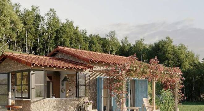 Casa no lago Rancho da Montanha