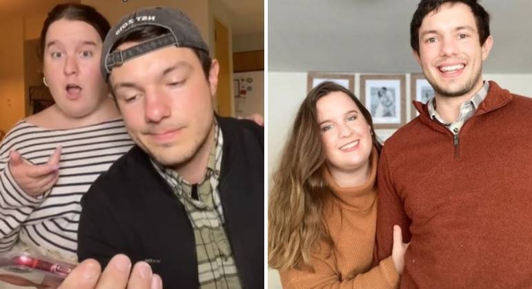 O casal viralizou com vídeo no TikTok em que a mulher rebate as ofensas que recebeu