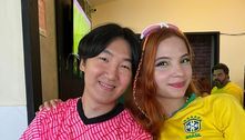 Casados, brasileira e coreano assistem às oitavas da Copa juntos: 'Sensação única'