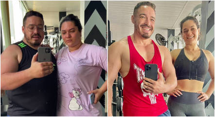 Casal perde 74kg junto e viraliza na web com rotina saudável; veja o antes  e o depois - Viva a Vida - R7 Bem Estar