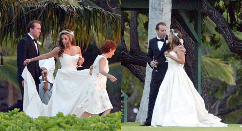 Em 2000, Lisa Marie ficou noiva do músico John Oszajca, mas se separou para ficar com o ator Nicolas Cage. Os dois se casaram em 10 agosto de 2002 e ficaram pouquíssimo tempo juntos. Cage entrou com o pedido de divórcio pouco mais de três meses depois, em 25 de novembro