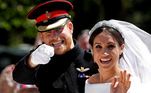 O príncipe Harry e Meghan Markle comemoram nesta quarta-feira (19) 3 anos de casamento. Relembre a trajetória do casal
