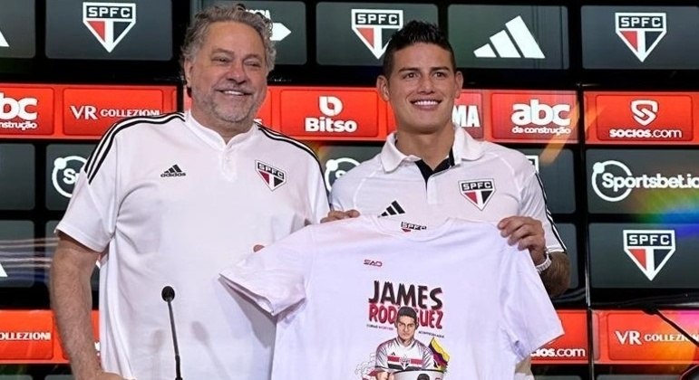 'Jogador do presidente', James Rodriguez foi o erro repetido com Pato. Dorival não queria