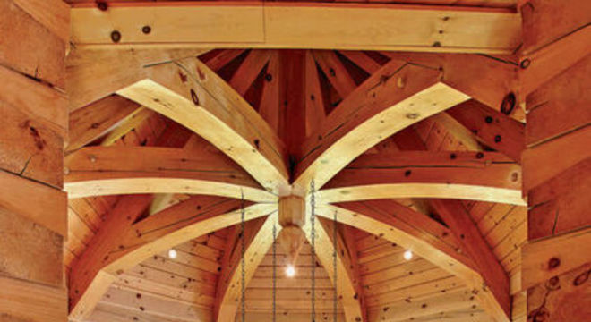 casas de madeira - casa de madeira com pendente 