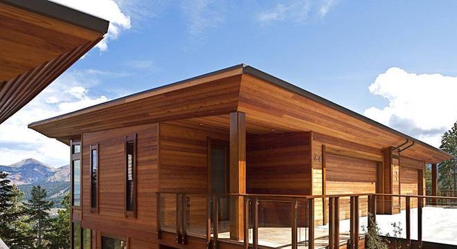 casas de madeira com arquitetura moderna