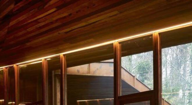 casas de madeira - parte interna de casa de madeira 