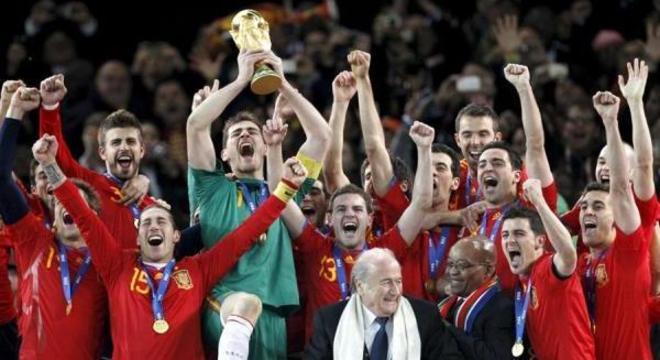 Casillas foi o capitão da Espanha campeã do mundo em 2010