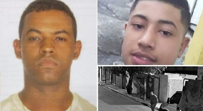 Polícia pede ajuda da população para identificar suspeito, à esquerda da imagem
