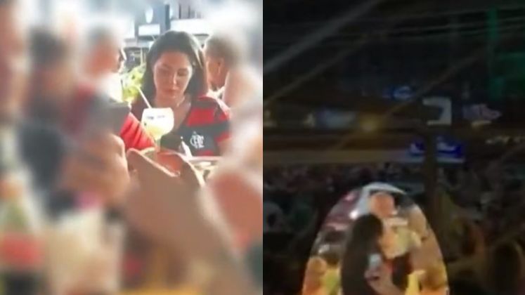 O jornalismo da Record TV mostrou a acusada festejando a vitória do Flamengo em um bar na Barra da Tijuca, no Rio de Janeiro. No flagrante, Monique aparece dando gargalhadas, pulando e fazendo uso de bebidas alcoólicas. A mãe de Henry disse que estaria comemorando, pois o filho torcia para o time