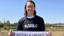 Com Cássio, Corinthians abraça causa e reforça campanha para conscientização do autismo