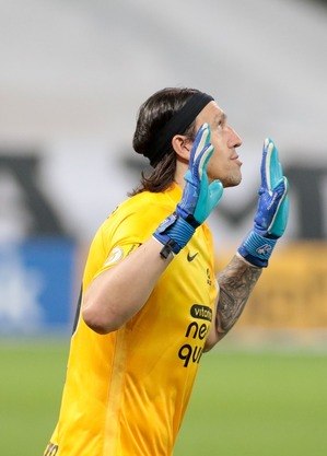 O goleiro corintiano Cássio: derrota em Belo Horizonte