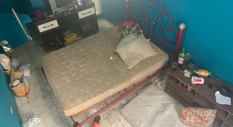 Cativeiro onde homem ficou sequestrado durante o golpe